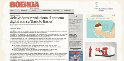 Jobs & Sons en Agenda de Empresa