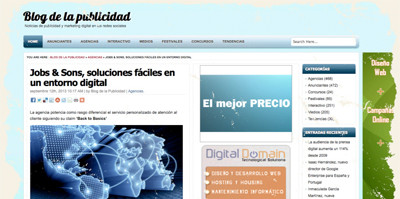 Jobs & Sons en el Blog de la Publicidad